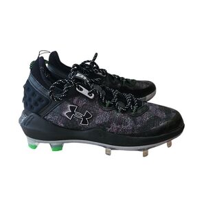 Under Armour Bryce Harper Black and Green Baseball Cleats